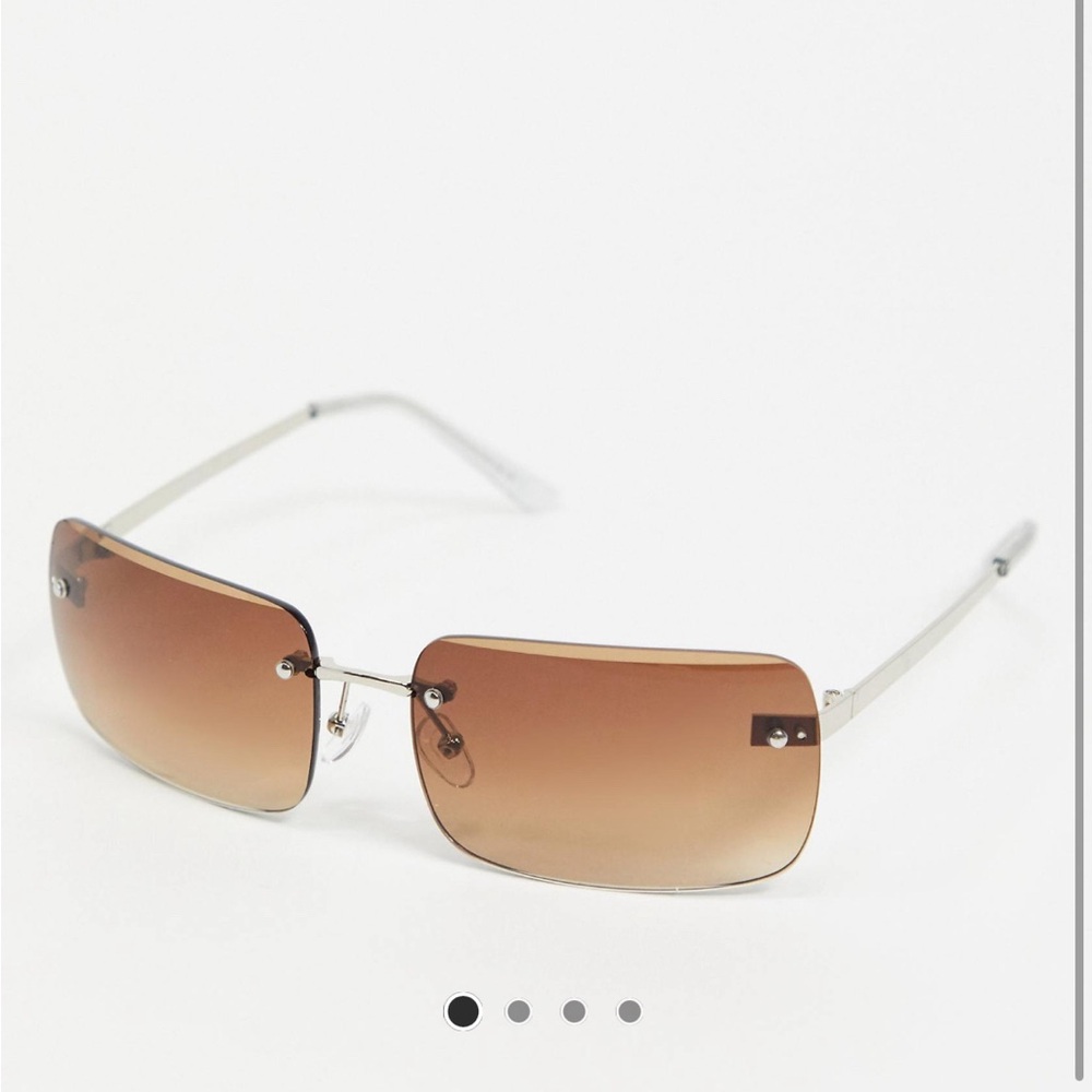 ASOS DESIGN 90s rimless mid-size